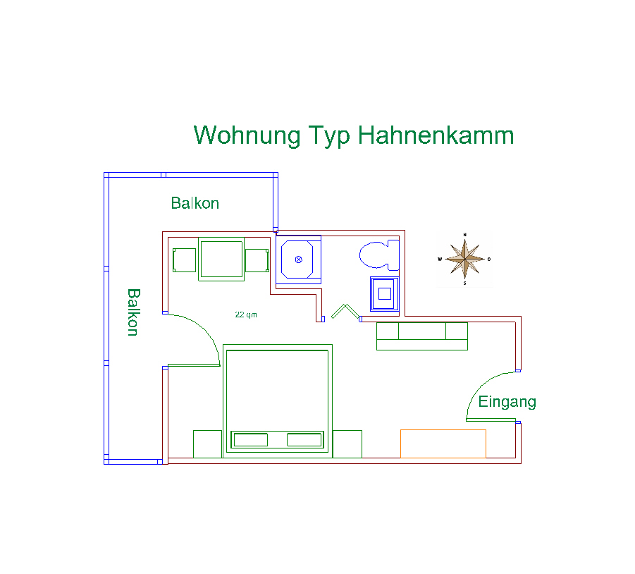 Plan Hahnenkamm Apartment